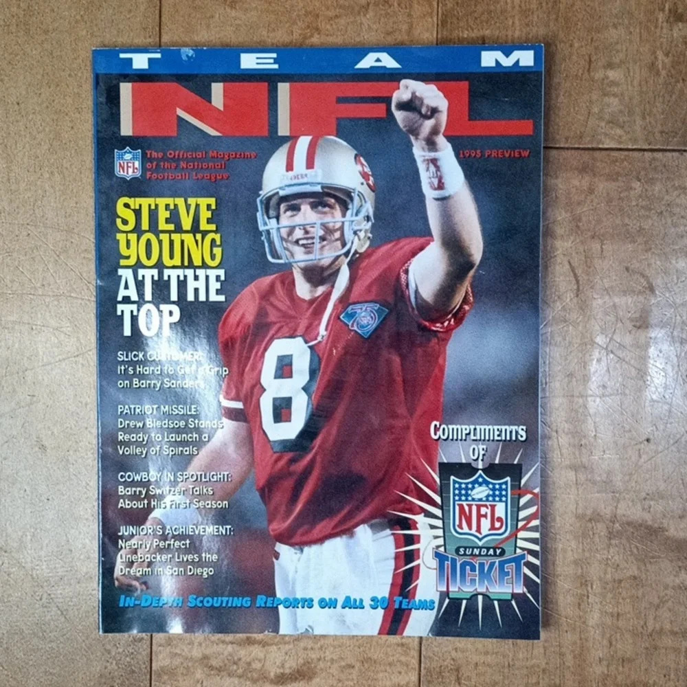 Vintage 1995 team NFL, the official magazine of the National football le…​​​​​